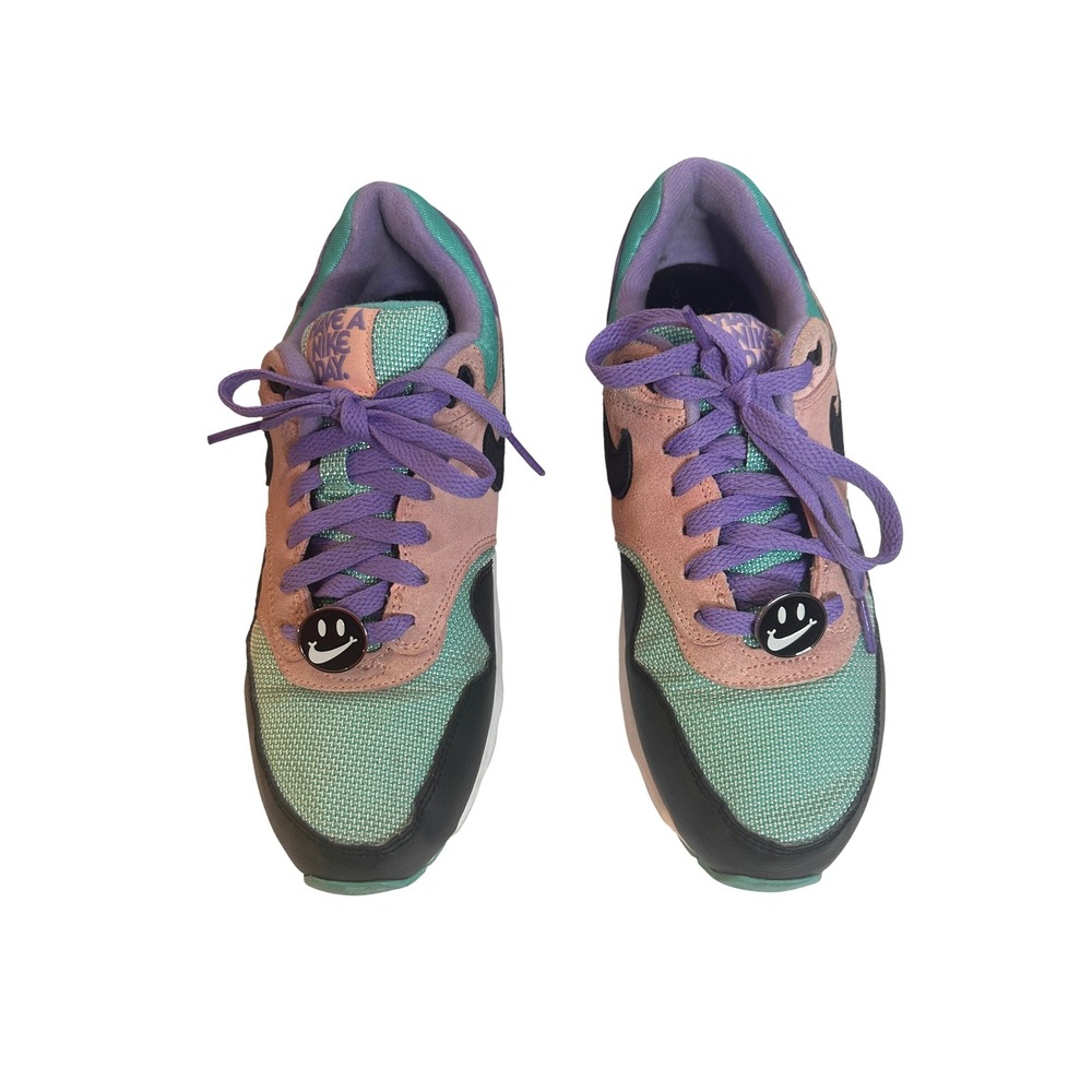 NIKE Air Max 1 Have a Nike Day Space Purple Coral Size 25 cm/Mens 7/ W 8.5/ 7Y